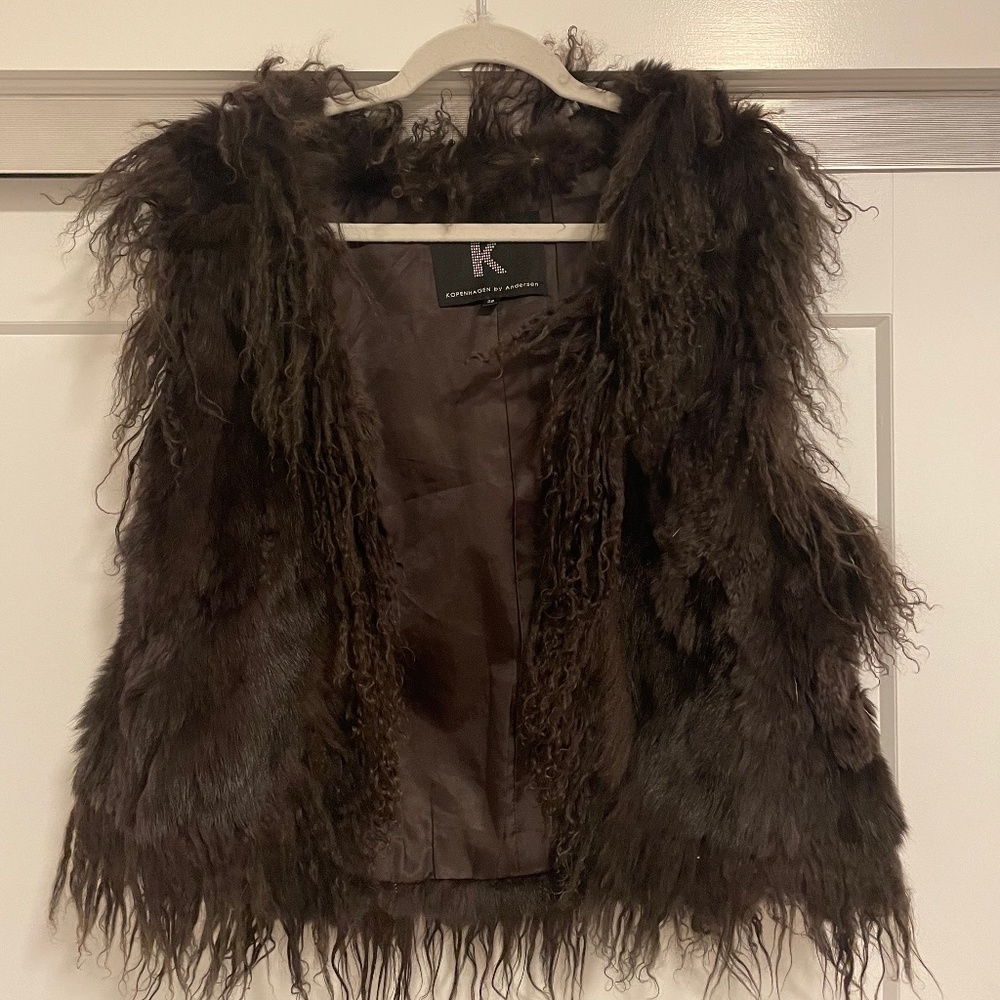 Real fur vest from denmark